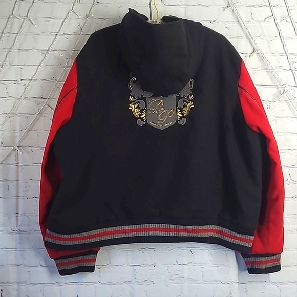 Vintage Y2K Baby Phat Authentic Black Red Heavy Jacket Womens Size 4XL Brooklyn - Picture 3 of 16